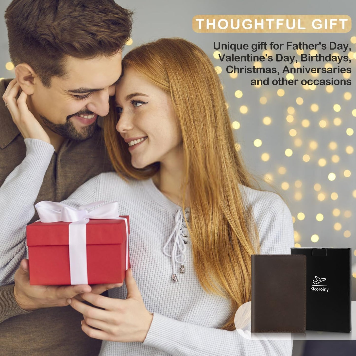 Real Leather Passport Holder for Men and Women, Handmade Wallet Cover Case, Travel Must-Haves Essentials Accessories, Birthday Gifts (Crazy Horse, Coffee)