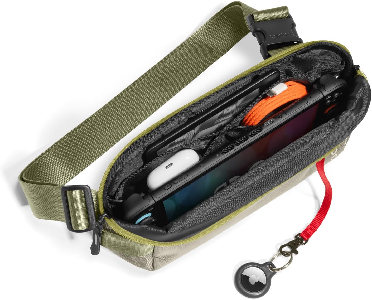 tomtoc Compact EDC Sling Bag, Minimalist Chest Shoulder Backpack Crossbody Bag for Men Women, Lightweight Carry Casual Bag