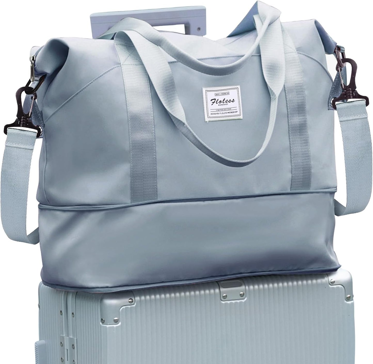 Travel Duffel Bag, Sports Tote Gym Bag, Shoulder Weekender Overnight Bag for Women