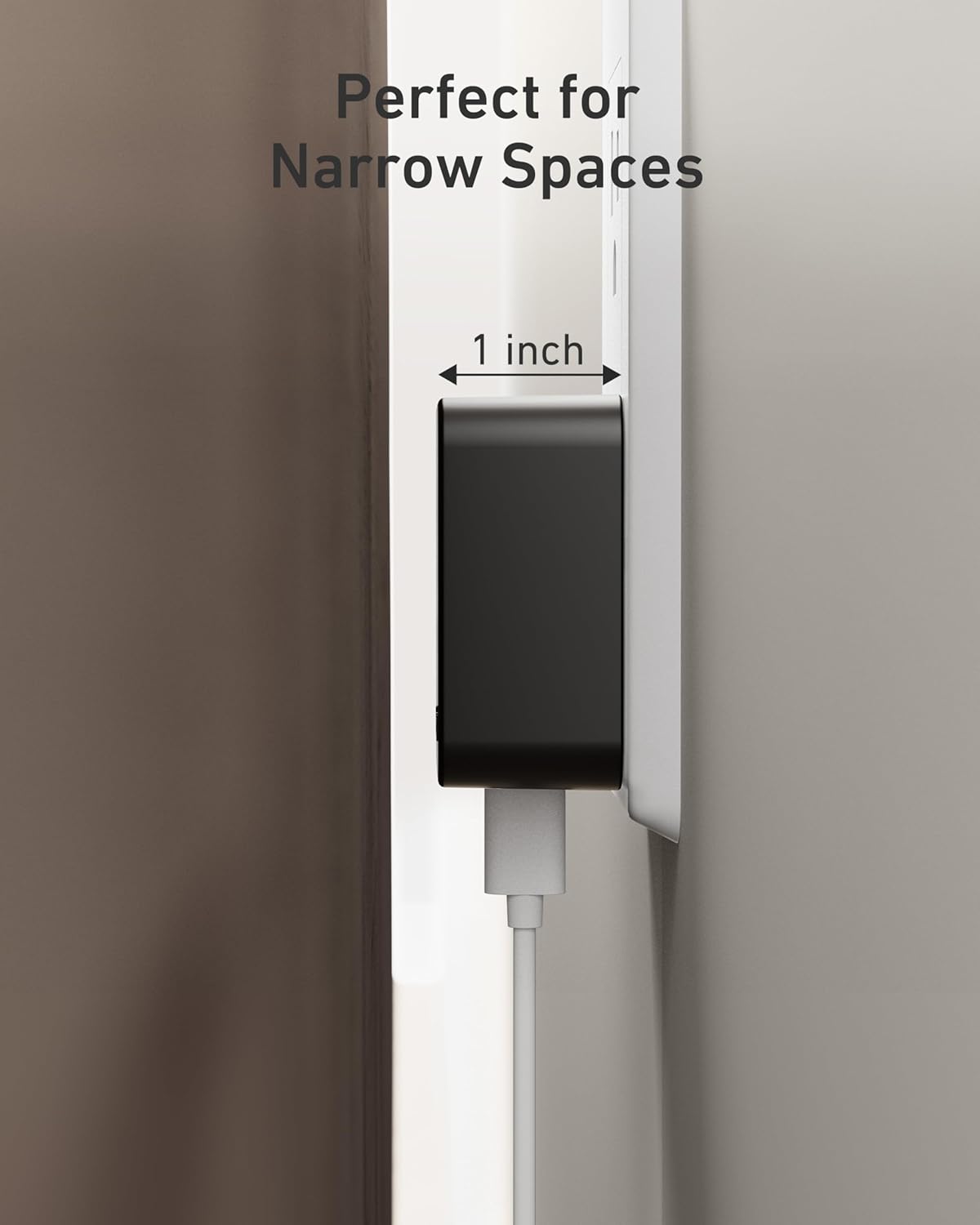 Nekmit 67W Flat USB C Charger Block, 3-Port GaN Fast Wall Charger, USB C Wall Plug for MacBook Pro/Air, iPad, iPhone, Galaxy and More