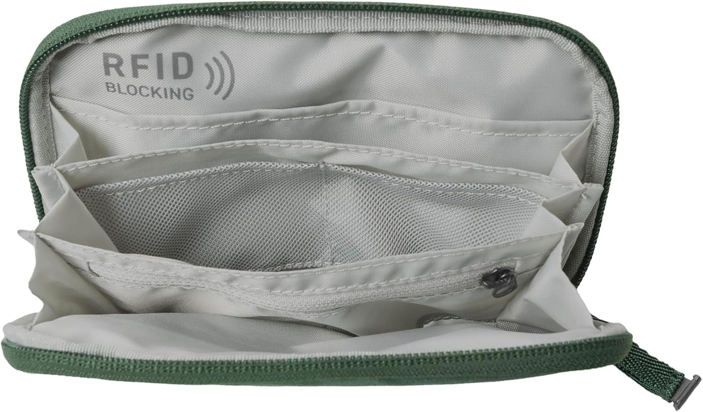 Eagle Creek Stash RFID Passport Wallet – Slim Travel Organizer with RFID Blocking – Secure Storage for Passport, Cards & Cash – Lightweight & Water-Resistant – Unisex – Grass Green