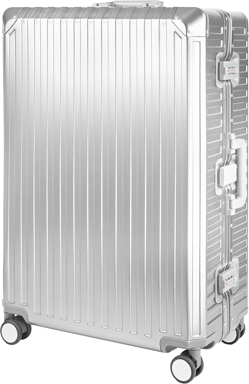 X2 All Aluminum Luggage Suitcase 3 Sizes (20",26",29") TSA Lock Carry On Silver (Double Set 20" & 29")