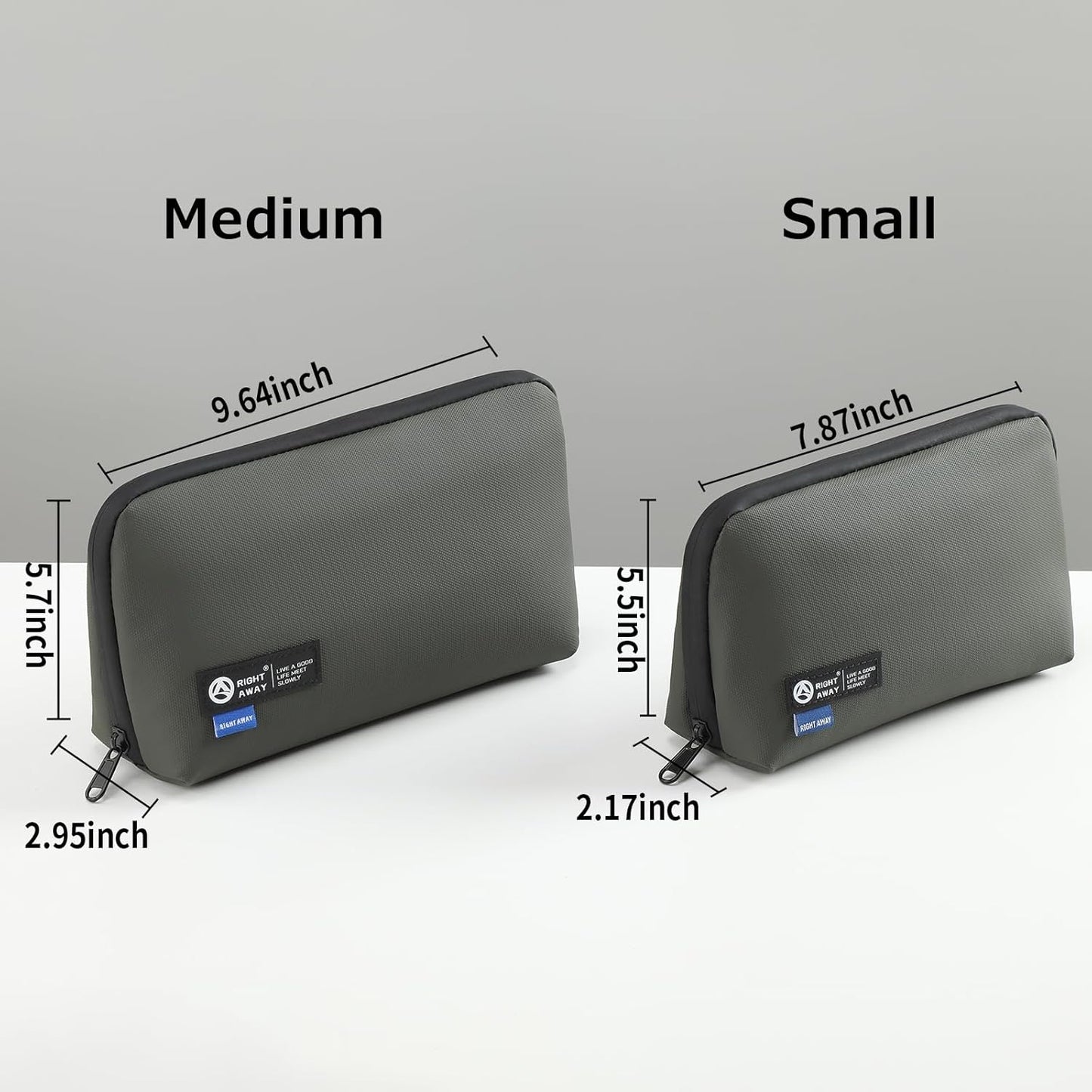 RIGHT AWAY Electronic Organizer,Waterproof Travel Accessories Storage, Tech Pouch for Cord, Power bank, Airpods, Daily Items