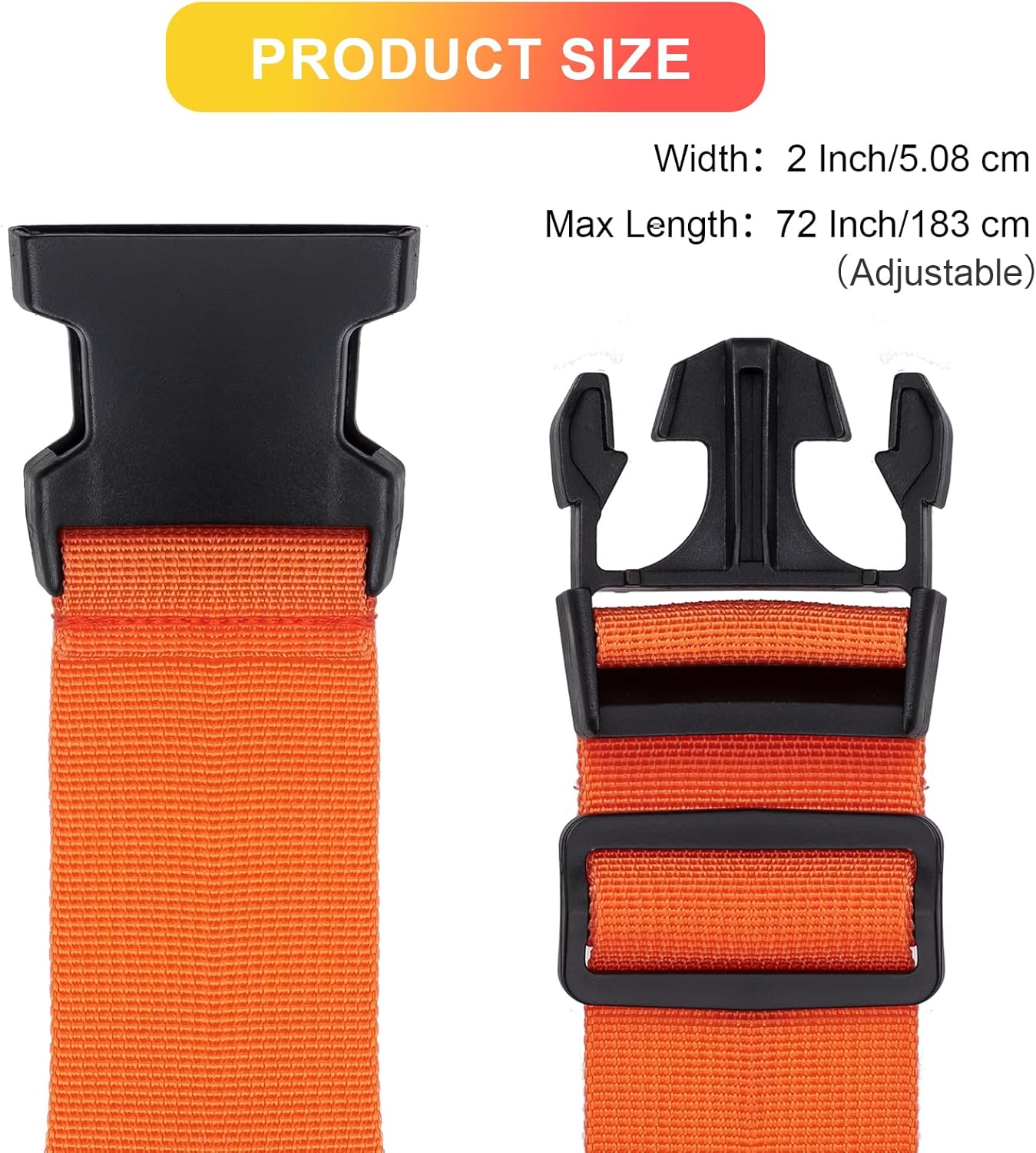 Luggage Straps for Suitcases TSA Approved, Travel Belt Suitcase Belt, Suitcase Straps TSA Approved, Luggage Belt Strap TSA Approved, Travel Straps for Luggage, 4Pcs Luggage Band Orange, Green