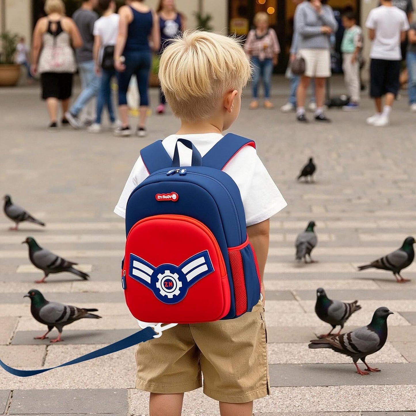 Padgene Toddler Harness Backpacks Safety Leash Kids Anti Lost Kindergarten Preschool Backpack Neoprene Lightweight Animal Schoolbag 3D Cartoon Dinasour Mini Travel Bag for Boys Girls Ages 3-5