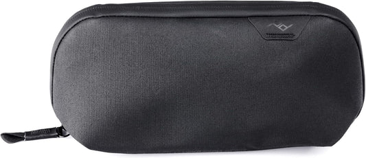 Peak Design Small Tech Pouch, Black, Electronics Organizer for Travel or Everyday Carry, Origami-Style Storage, Cable Pass-Through, Weatherproof Recycled Nylon, Gear Carry Bag for Men and Women