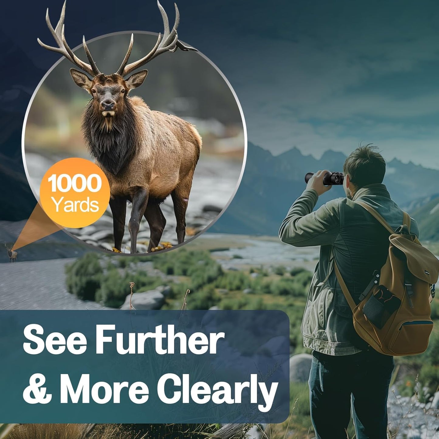 20x52 Binoculars for Adults High Powered - HD Large View Binoculars with Low Light Vision - Professional Binocular for Bird Watching Hunting Travel Cruise Outdoor Sports with Carrying Bag