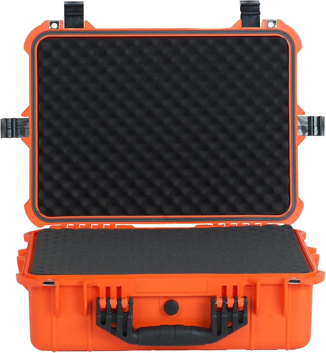 MEIJIA Portable Waterproof Protective Case,Hard Camera Case,Customized Fit Foam Inserted, Elegant Black,Fit for Camera, Equipments, Lens,Drones(Black)