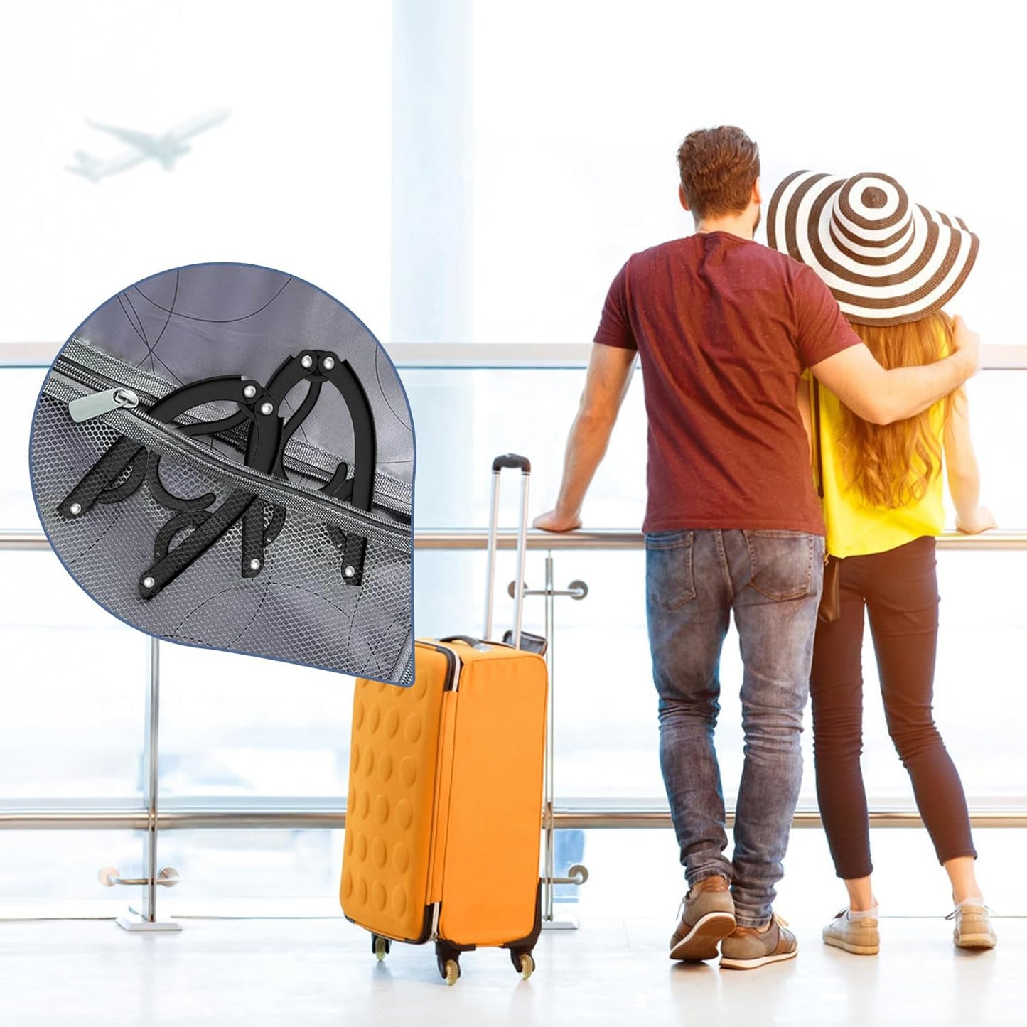 36 Pcs Travel Hangers Portable Foldable Travel Hanger Organizer, Plastic Cruise Ship Essentials Clothes Folding Hangers for Camping Flying RV Europe Vacation Essentials Suitcase, Night Black