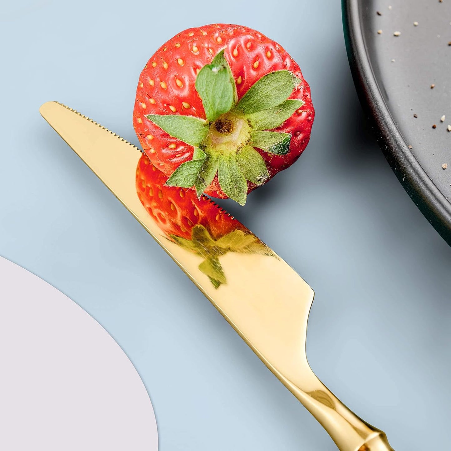 20-Piece Gold Silverware Set for 4,Modern 18/10 Stainless Steel Flatware Set,Unique Rustic Cutlery Utensils Set,Spoon and Fork Set for Home, Restaurant,Wedding,Mirror Polished,Dishwasher Safe