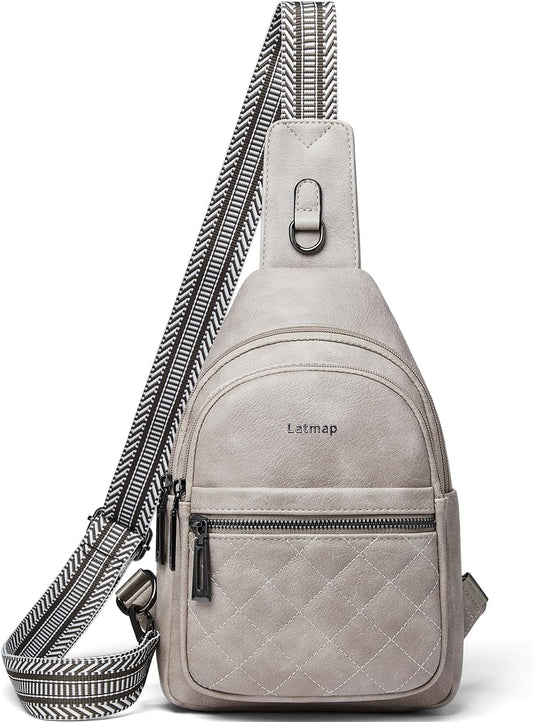 Sling Bag For Women Fanny Pack Crossbody Travel Shoulder Belt Bags Tote Backpack Purse Faux Leather