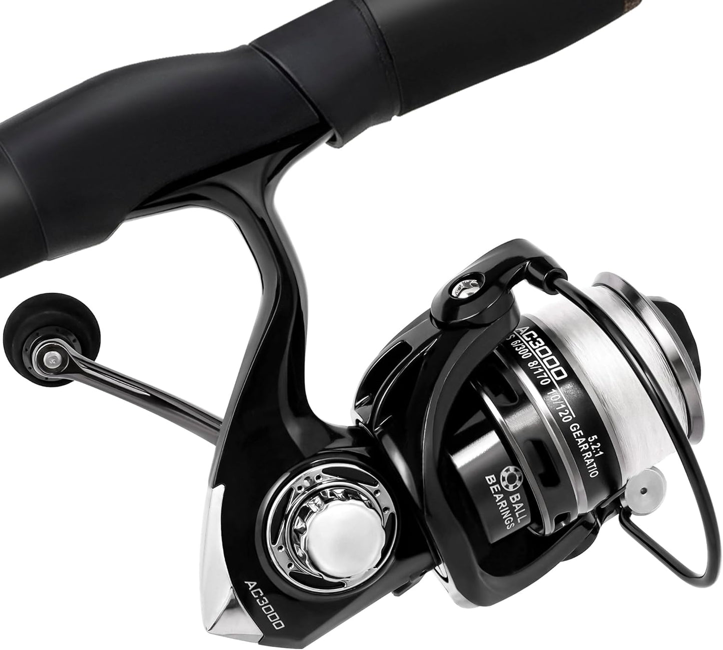 2-Piece Fishing Rod and Spinning Reel Combos with Lures Set Fishing Bag Portable Fishing Rod Kit for Saltwater Freshwater Travel Fishermen Gift