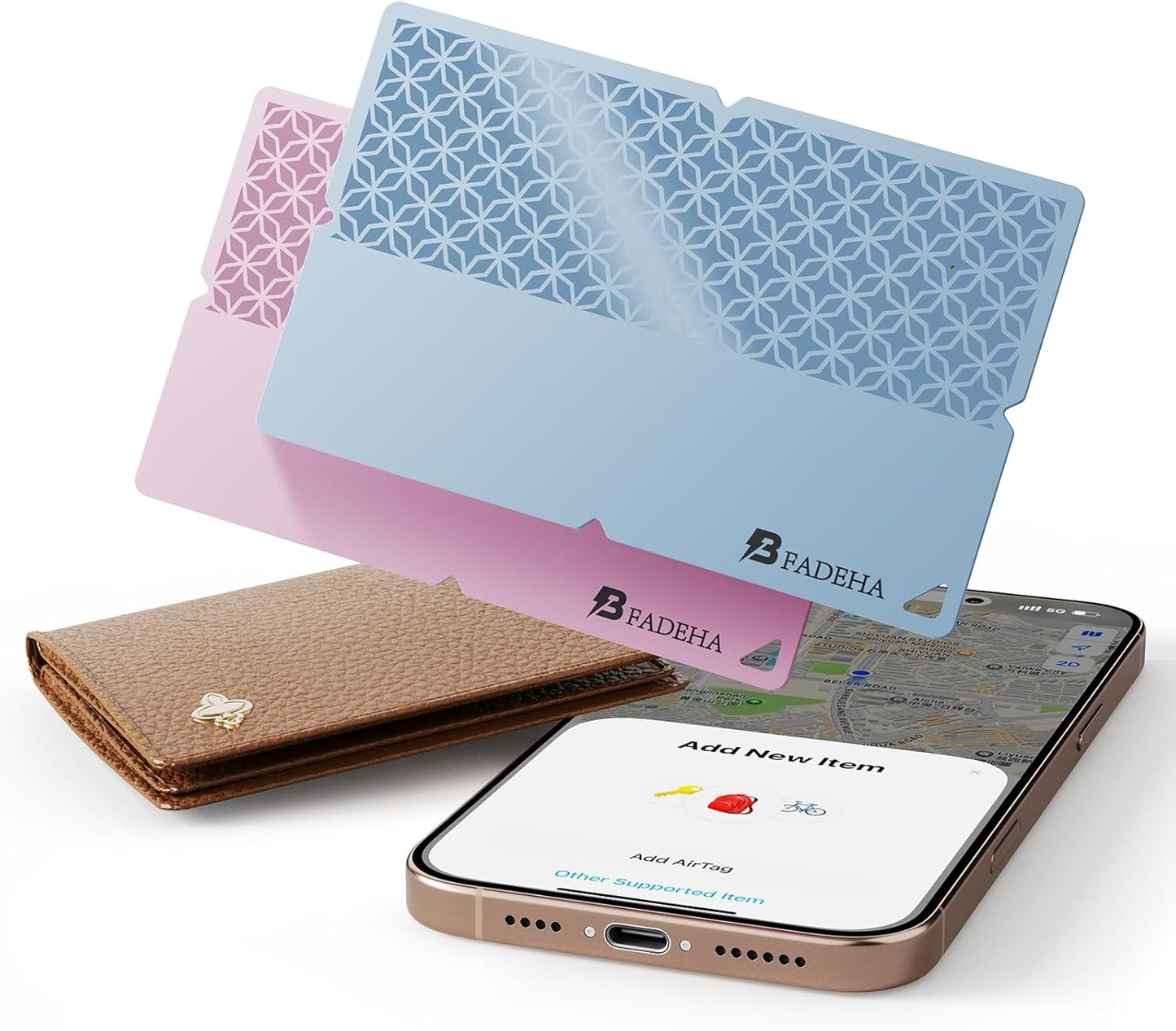 2025 [Apple MFi Certified] (iOS Only) Bluetooth Tracker Smart Finder for Apple Find My, iPhone Card Wallet Finder GPS Tracker, 5-10 Years Battery, Keys Finder and Item Locator for Keys, Bags, Passport