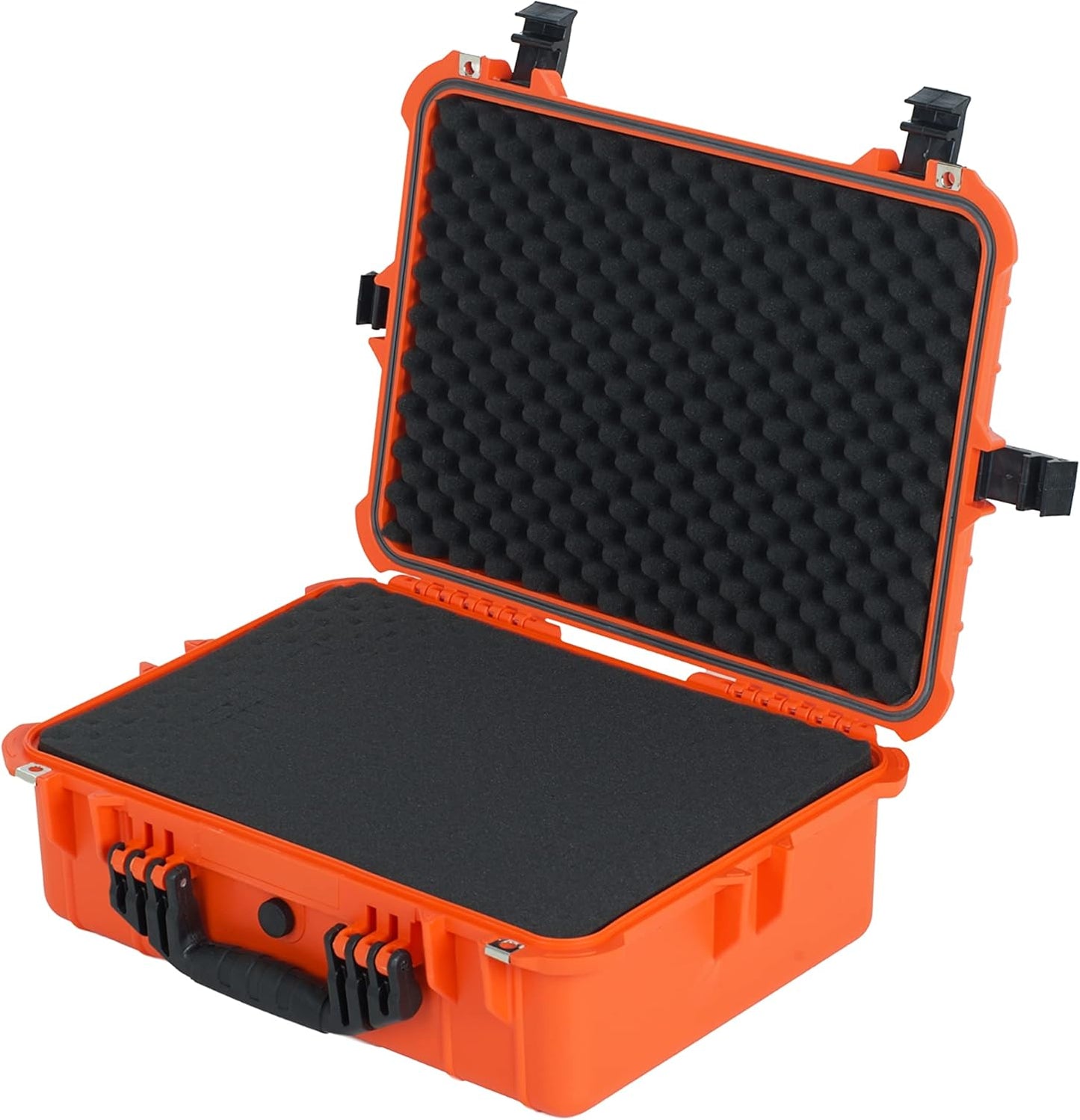 MEIJIA Portable Waterproof Protective Case,Hard Camera Case,Customized Fit Foam Inserted, Elegant Black,Fit for Camera, Equipments, Lens,Drones(Black)