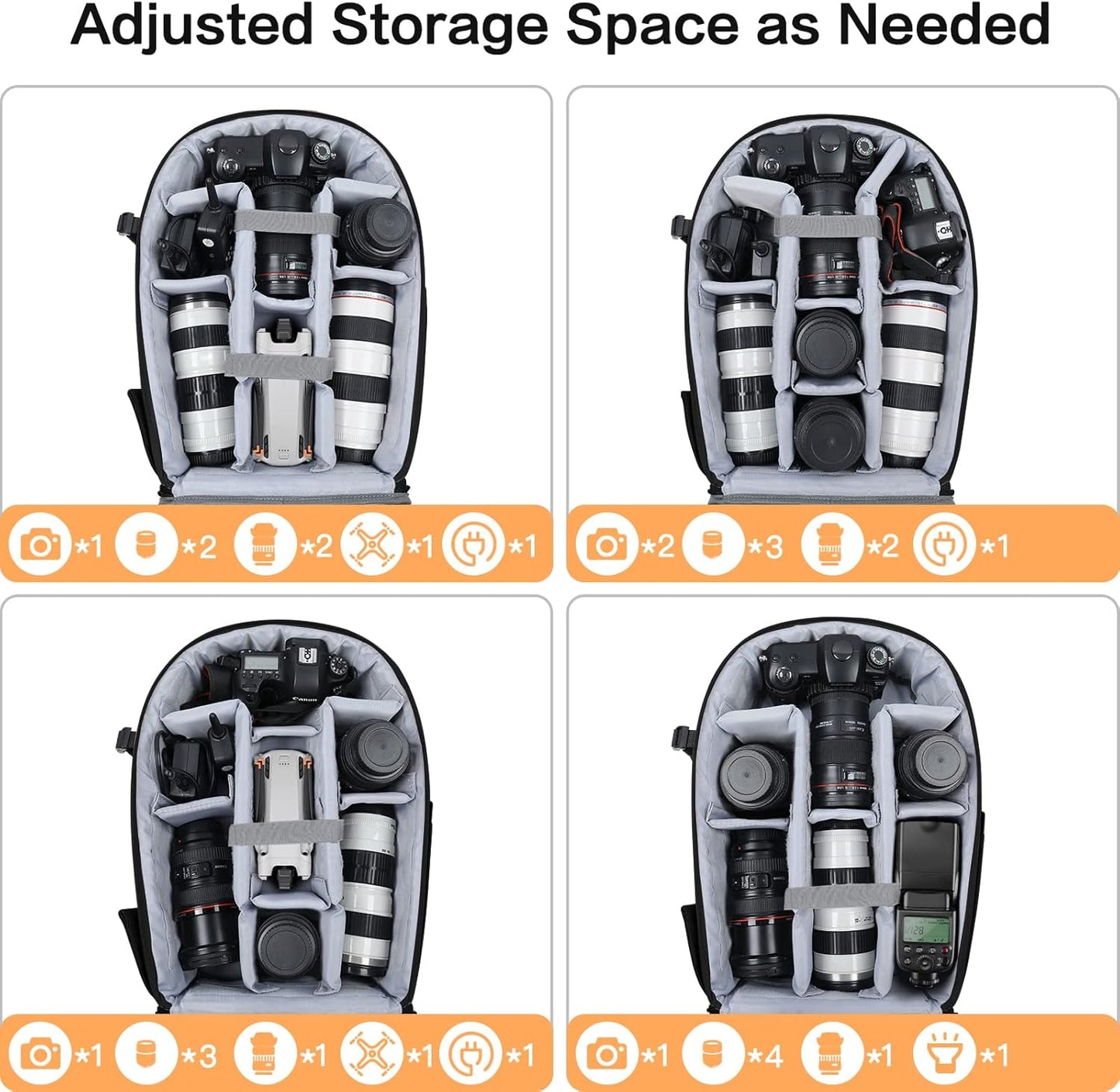 MOSISO Camera Backpack, DSLR/SLR/Mirrorless Photography Camera Bag 15-16 inch Waterproof Hardshell Case with Tripod Holder&Laptop Compartment Compatible with Canon/Nikon/Sony, Black