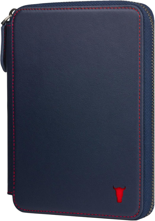 TORRO Travel Wallet – Genuine Leather Travel Organiser with Passport Holder and Detachable Cardholder