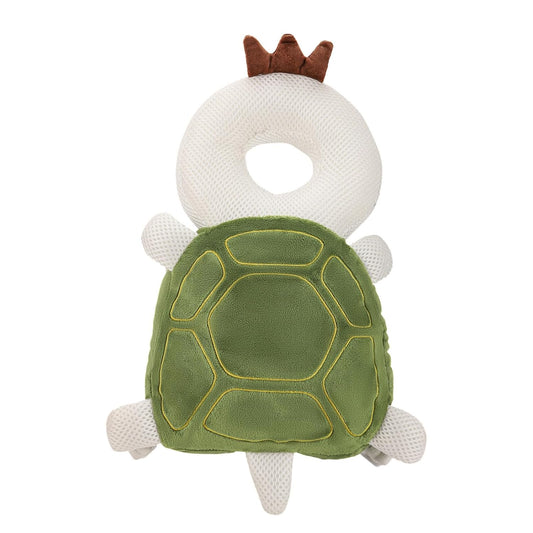 Baby Head Protection Backpack - Soft & Comfortable, Cute Cartoon Design, Turtle