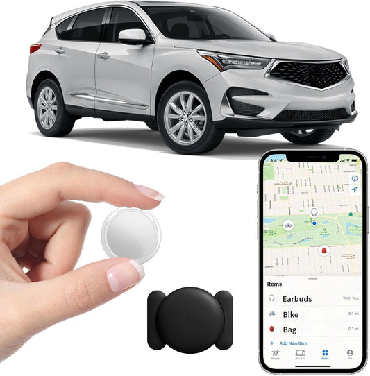 No Subscription Mini GPS Tracker for Vehicles Work with Find My(iOS Only)Magnetic Case Real Time Air Tracker Tag Hidden Car Location Tracking Device Global Coverage No Monthly Fee or SIM Card Required