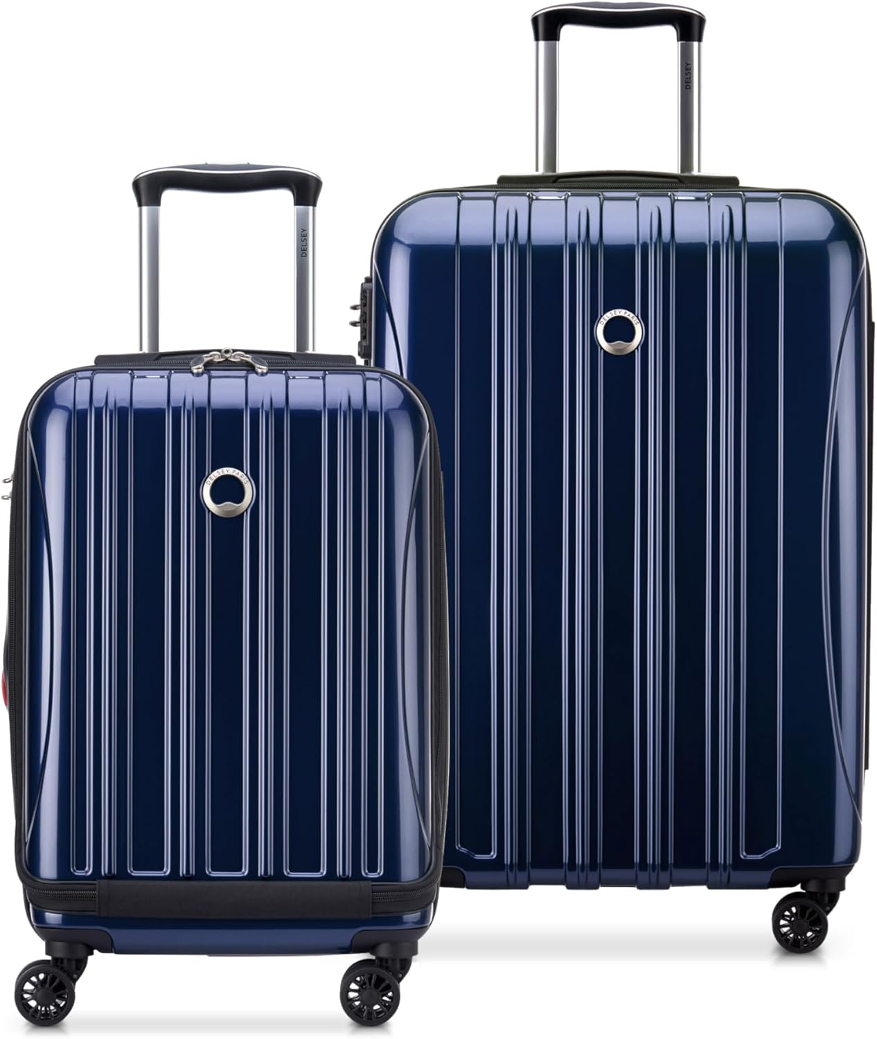 DELSEY PARIS Helium Aero Hardside Expandable Luggage with Spinner Wheels, Blue Cobalt, 2-Piece Set (19/24)