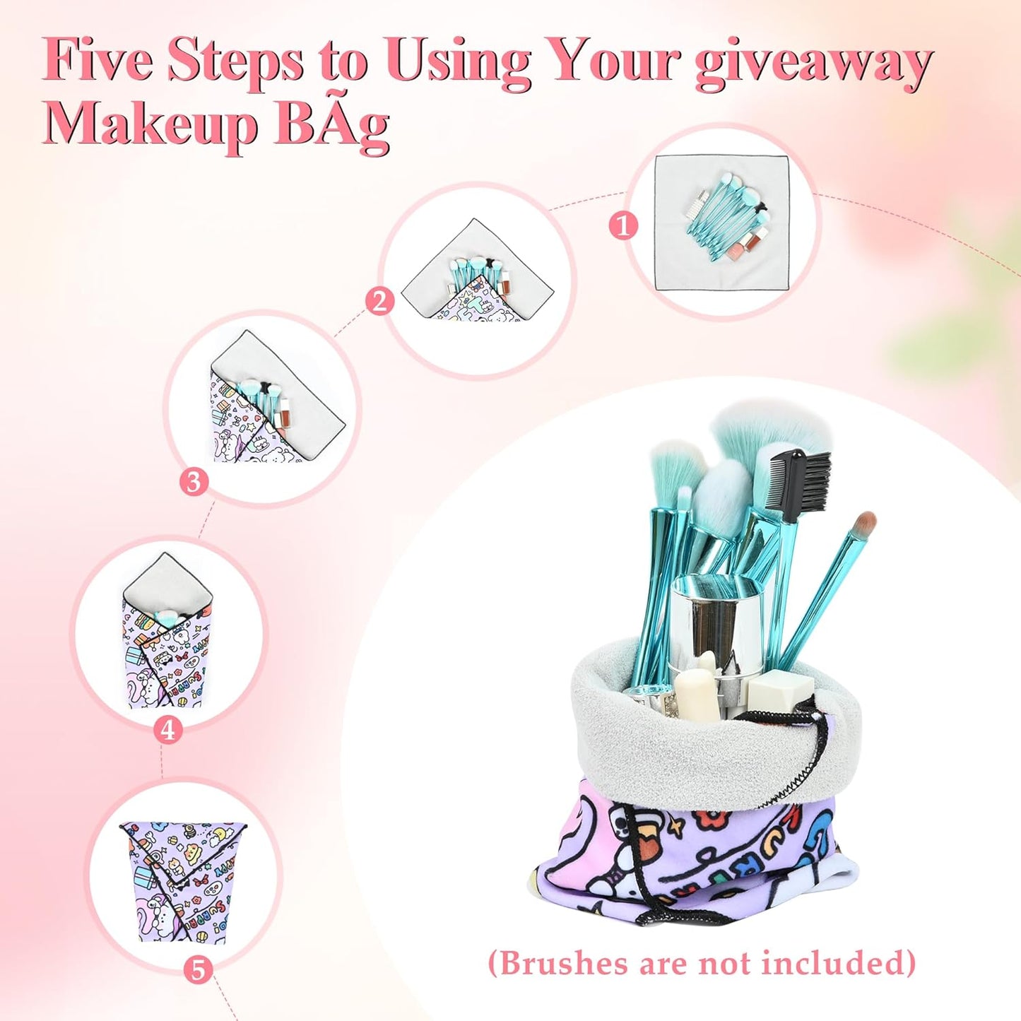 Makeup Case Organizer,Makeup Train Case, Trays Cosmetic Box Portable, Profesional for Salon Barber,Black Bright Pink