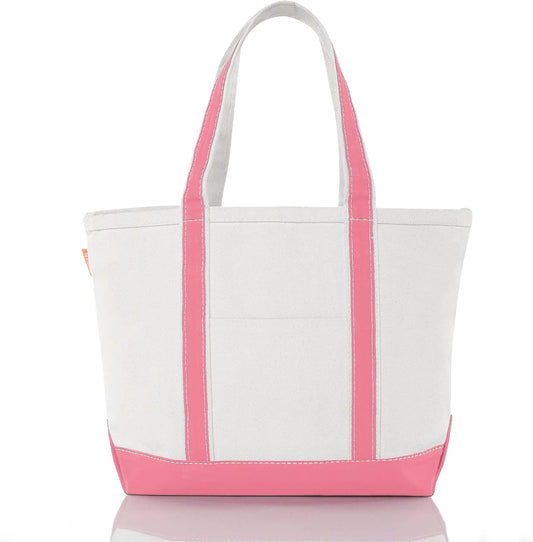 CB STATION Medium Classic Canvas Tote Bag for Women, Top Zipper Closure, Outer Pocket, Daily Essentials, Groceries, Traveling