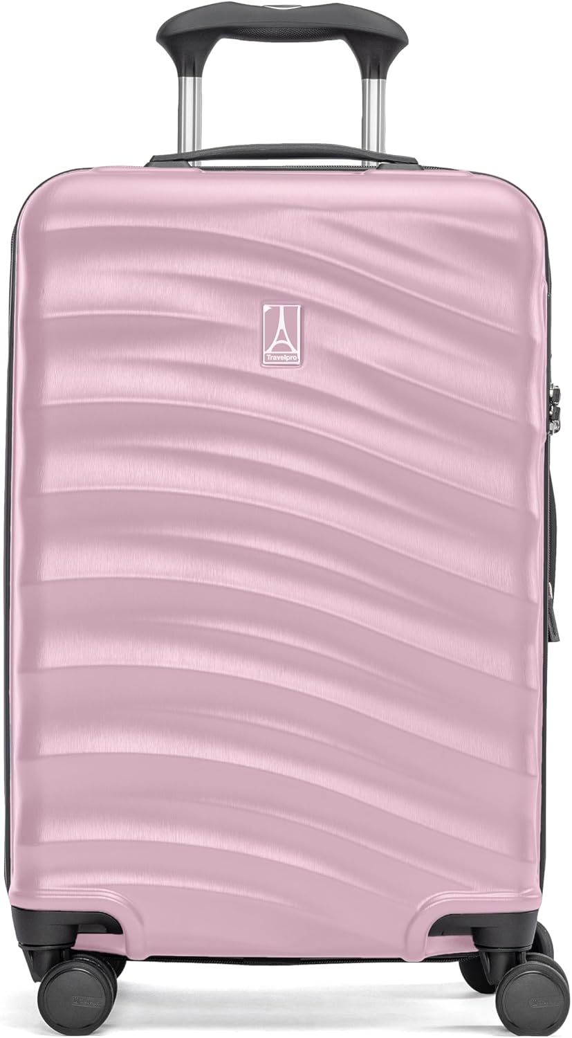 Travelpro Maxlite Air V2 Hardside Expandable Carry on Luggage, 8 Spinner Wheels, Lightweight Hard Shell Suitcase, TSA lock, Pink, Carry On 21-Inch
