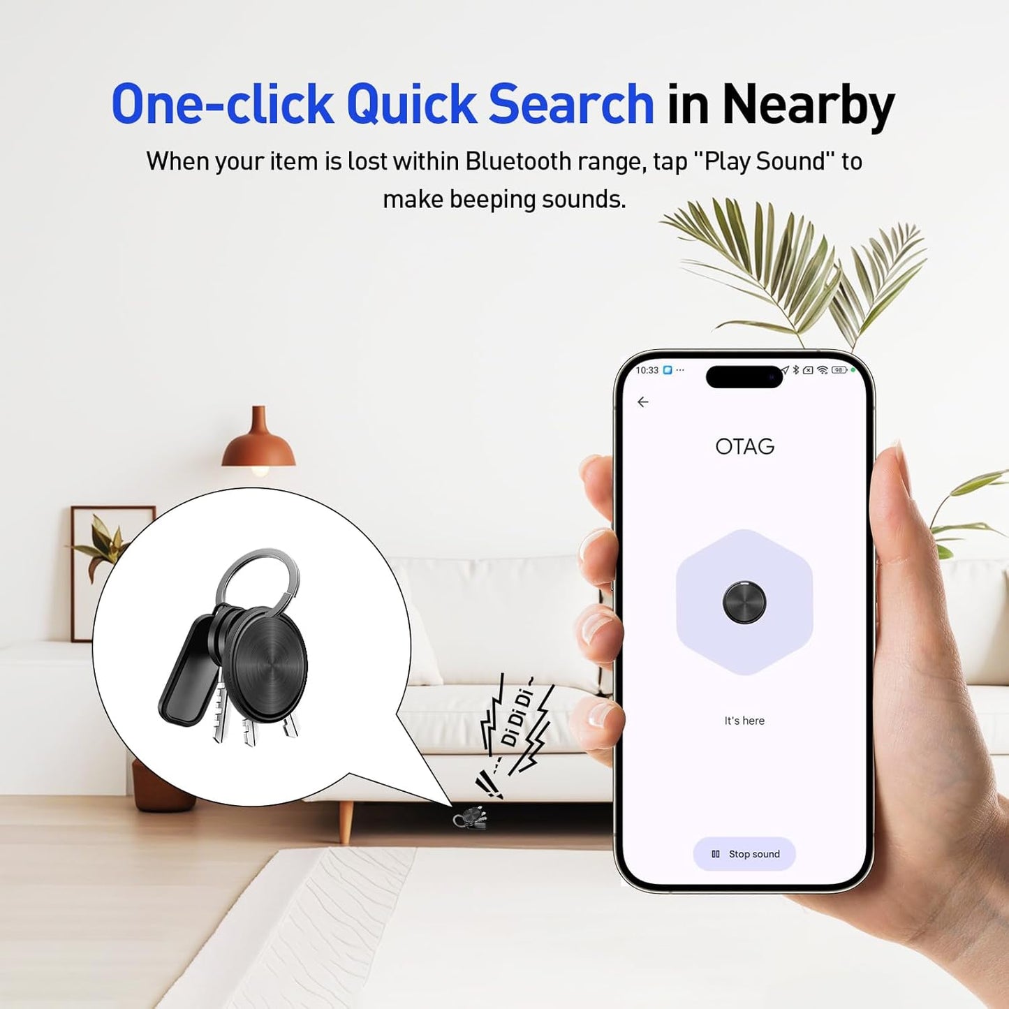 KZO Android Tracker Bluetooth Smart Tag, Works with Google Find Hub App (NOT for iOS or Huawei), Replaceable Battery, Item Finder for Keys/Luggage/Suitcase/Backpack/Wallet, Black, 2 Pack