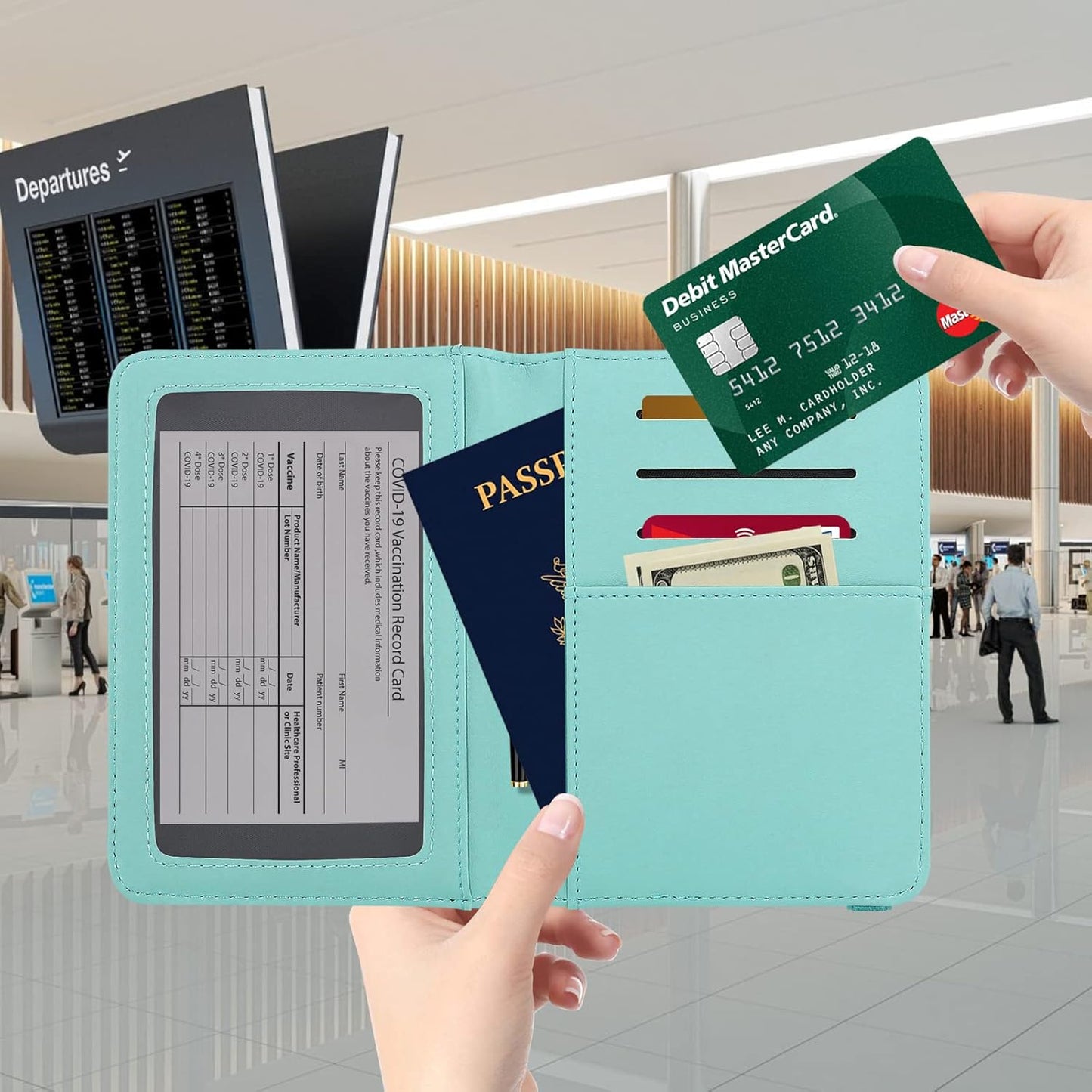 ZOPPEN Passport Holder Wallet, Passport Cover Travel Wallet Women Travel Essentials Accessories Document Organizer Travel Must Haves Rfid Blocking Cover Case for Women and Men, Map