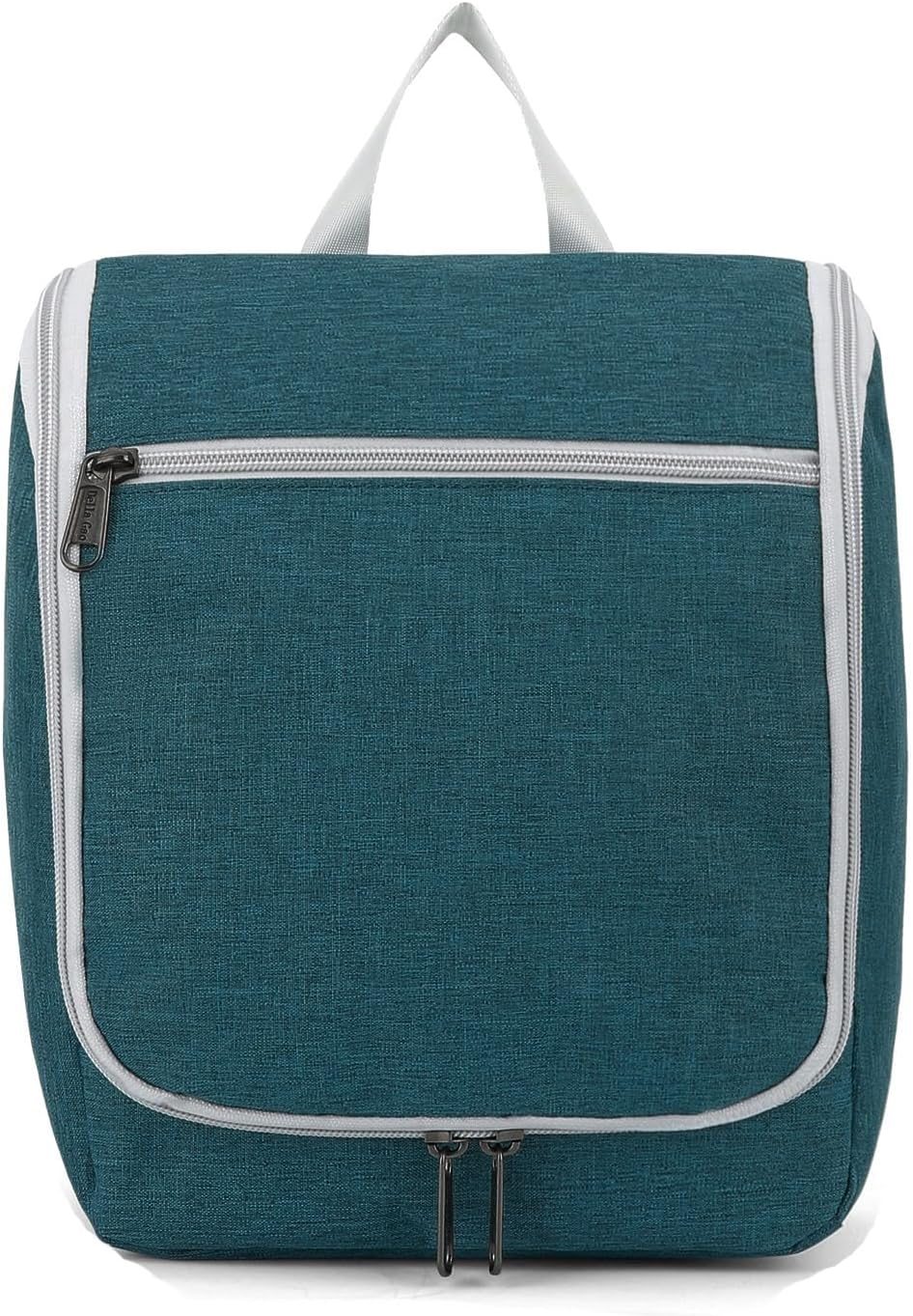 Della Gao Hanging Toiletry Bag for Women, Travel Toiletry Bags Makeup Organizer, Water-resistant Cosmetic Bag for Essentials Accessories (Dark Green)