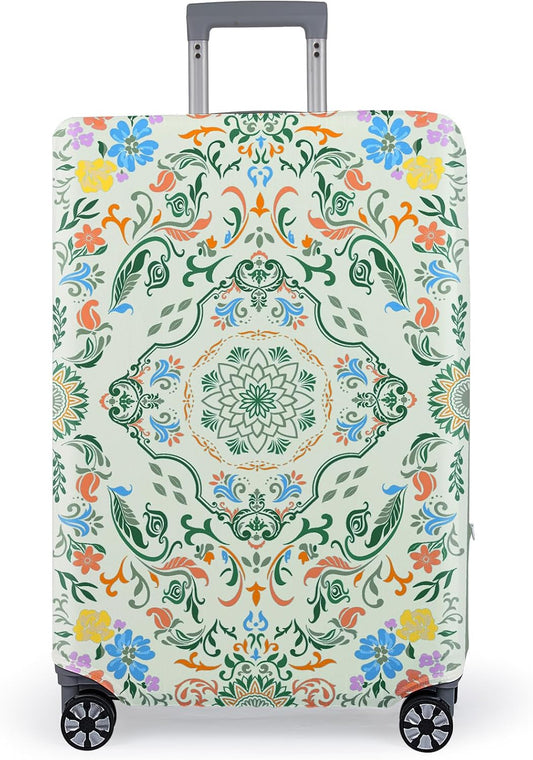 Pink Dino Suitcase Luggage Cover, Thick Suitcase Cover for Carry on Luggage Protector Fits 18-30 Inch Case