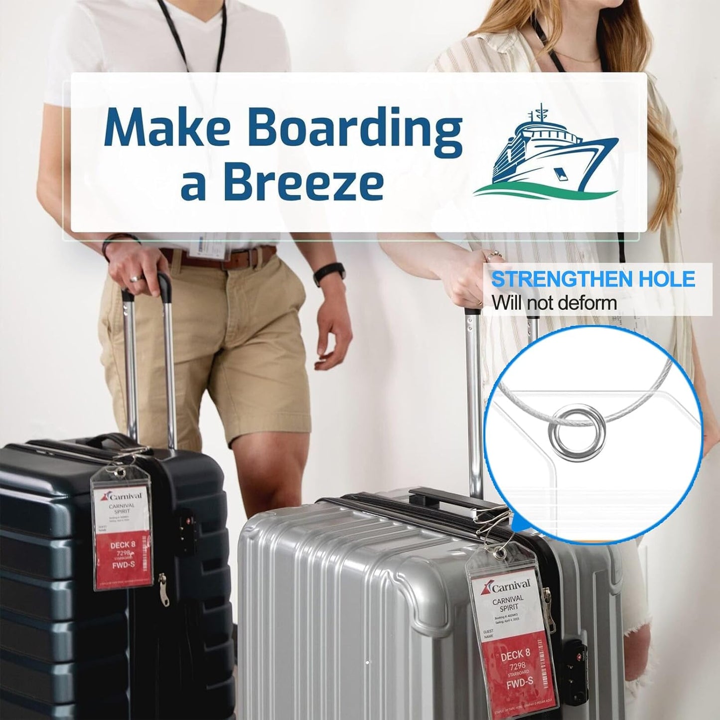 Cruise Ship Essentials, Cruise Luggage Tags, Lanyards for Cruise Ship Cards, Beach Towel Bands, Travel Clothesline, Cruise Essentials 2025 Set Works with All Cruise Lines