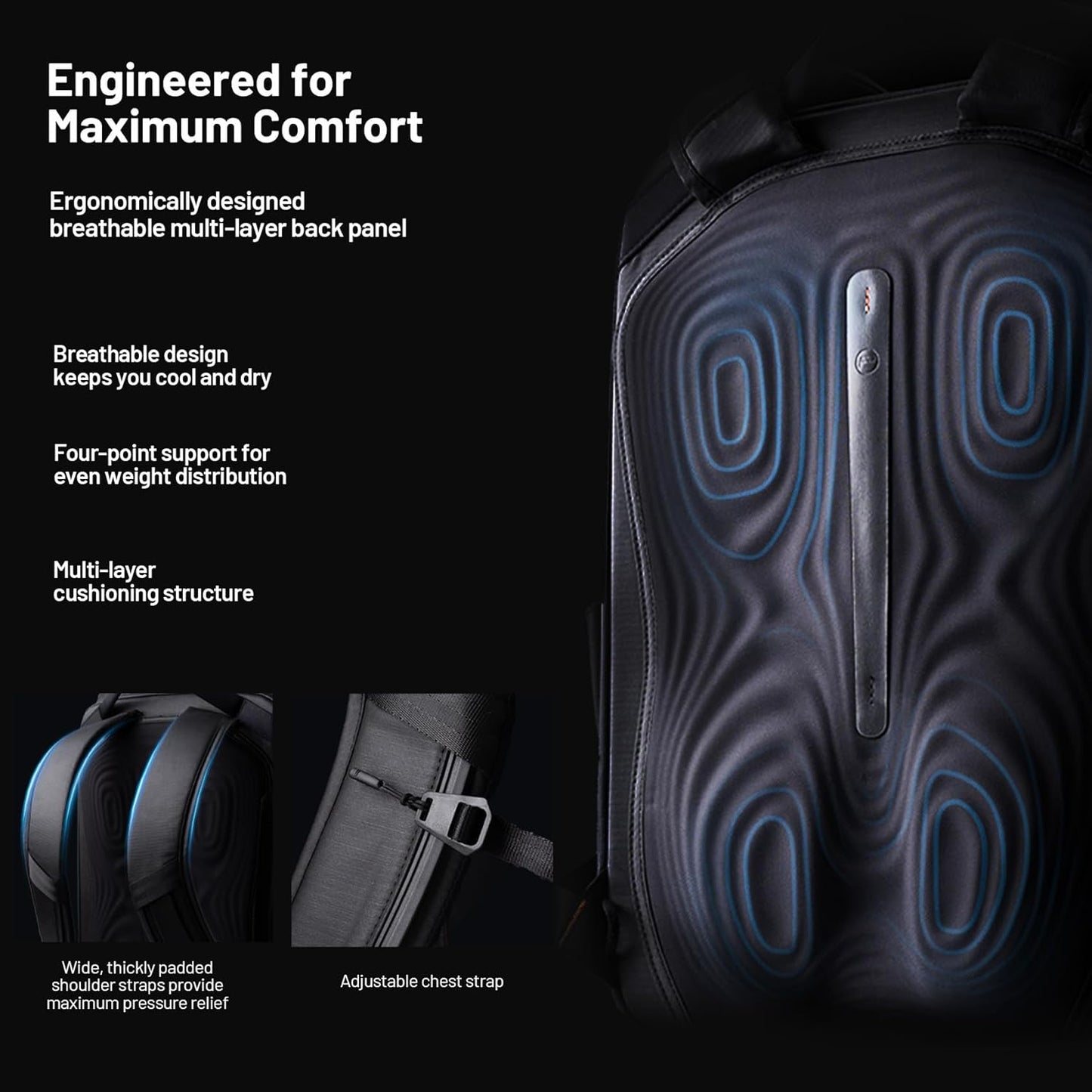 PGYTECH OneGo 2 Camera Backpack 20L with Laptop/iPad Compartment Waterproof Camera Backpack for Urban & Travel Photography – Compatible with Sony/Canon/Nikon/DSLR/SLR Mirrorless Cameras, Matte Black