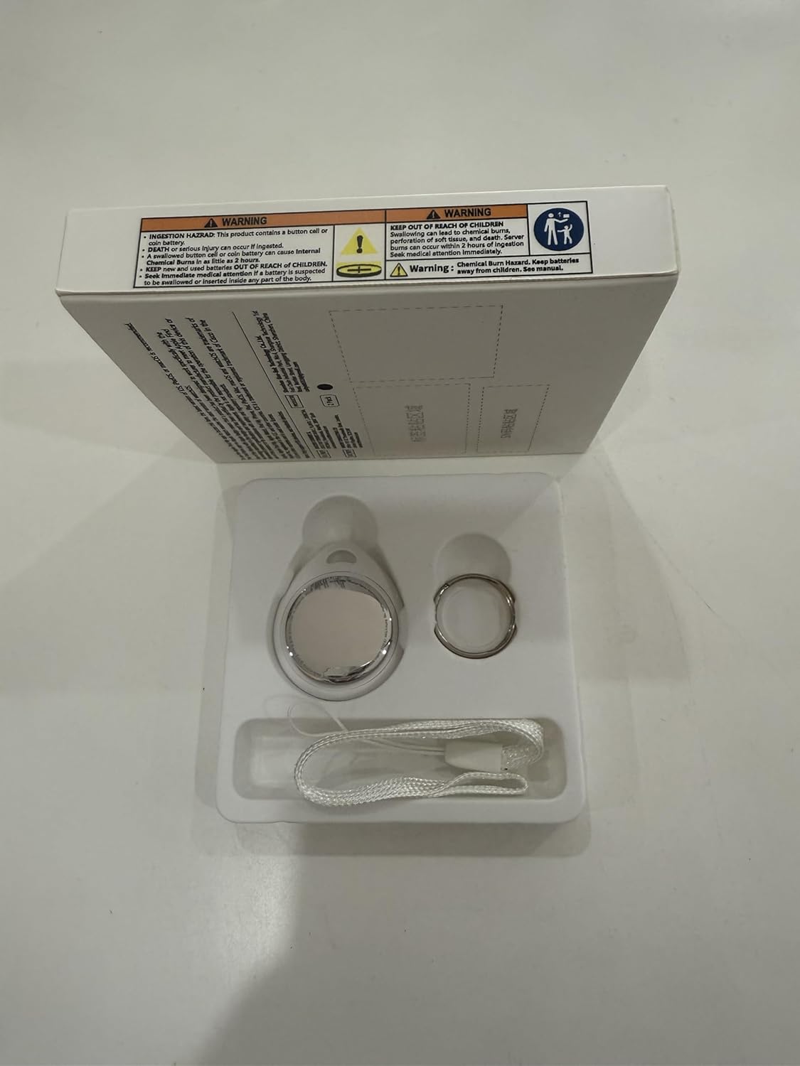 Air Tracker Tag Blue 1 Pcs, Bluetooth Item Finder Work with Apple Find My (iOS Only), Smart Tag for Luggage/Key/Suitcases/Backpack, Replaceable Battery.