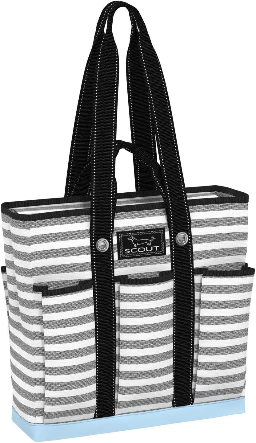 SCOUT Rocket Pocket Tote - Multi-Pocket Travel, Nurse, Teacher, Mom Tote, 7 Pockets Total, Two Sets of Straps, Folds Flat