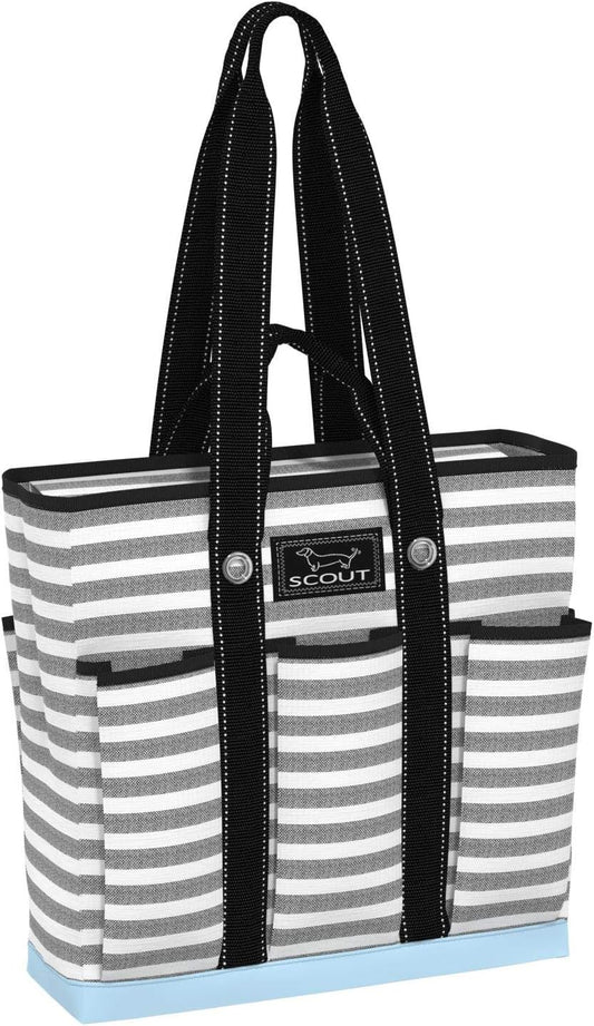 SCOUT Rocket Pocket Tote - Multi-Pocket Travel, Nurse, Teacher, Mom Tote, 7 Pockets Total, Two Sets of Straps, Folds Flat
