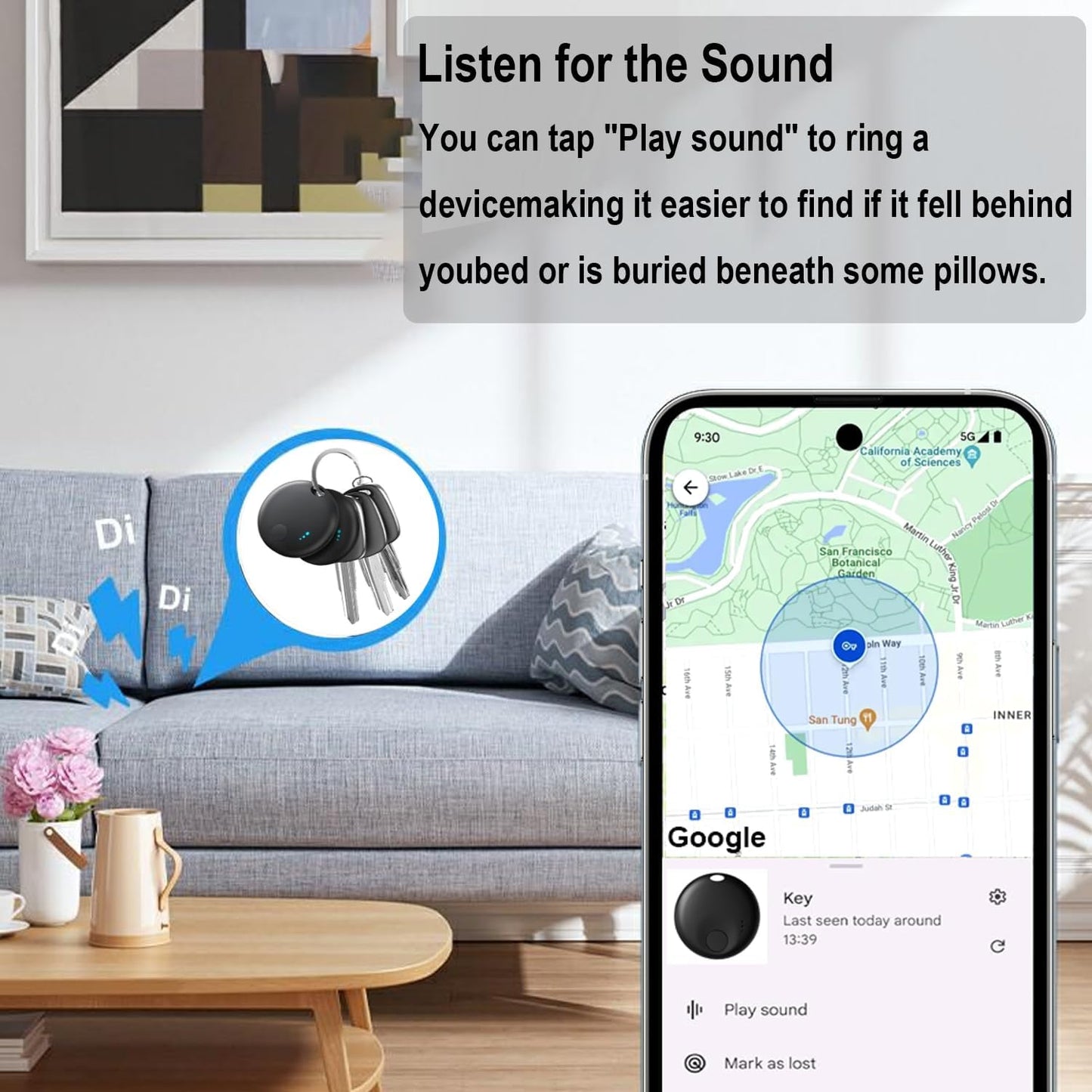 Air Tracker Tags for Android or iOS,Dual System Smart Tags,Keys Finder and Item Locator for Keys,Smart Tracking Tag,Compatible with iOS Find My or Google Find Hub App,Luggage,Backpack,Bags and More