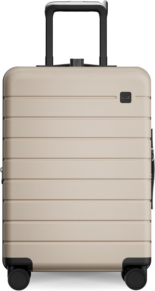 LUGGEX Carry On Luggage HUP3, Accelerate Access with DiHook, Handy Pouch, 20 inch Expandable Hard Shell Suitcases with Spinner Wheels