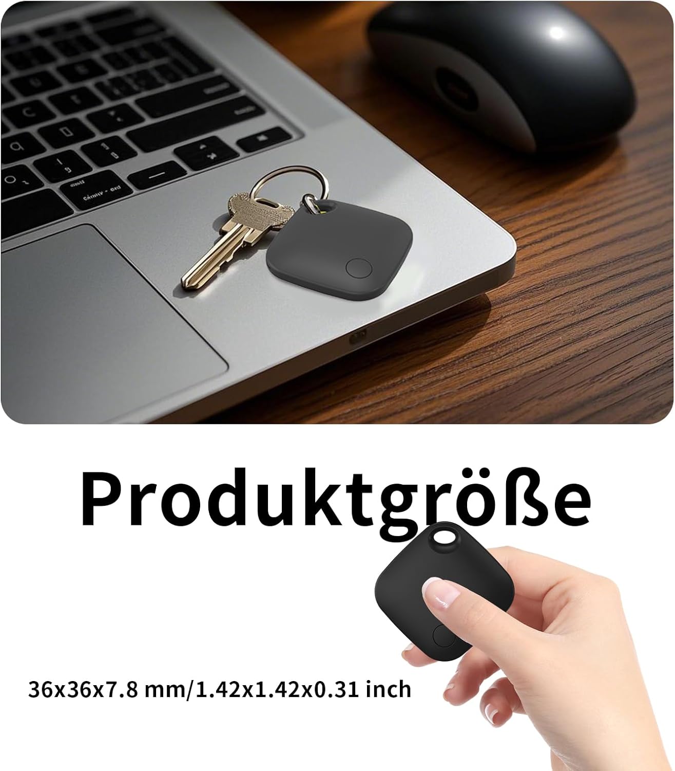 Air Tracker Tag 4 Pack Bluetooth Luggage Tracker tag Locator Works with Apple Find My,Smart Tracker for Suitcase, Bag, Backpack, Wallet,Replaceable Battery Smart tag Item Finder