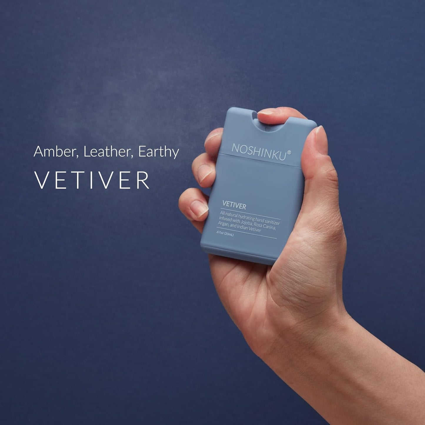 Noshinku - Refillable Hand Sanitizer Discovery Deux 3-Pack, Travel Size Spray, Hydrating Botanical Oils, Natural Ingredients, All Natural Fragrances, Sugarcane Derived Alcohol, No Parabens, No Dyes