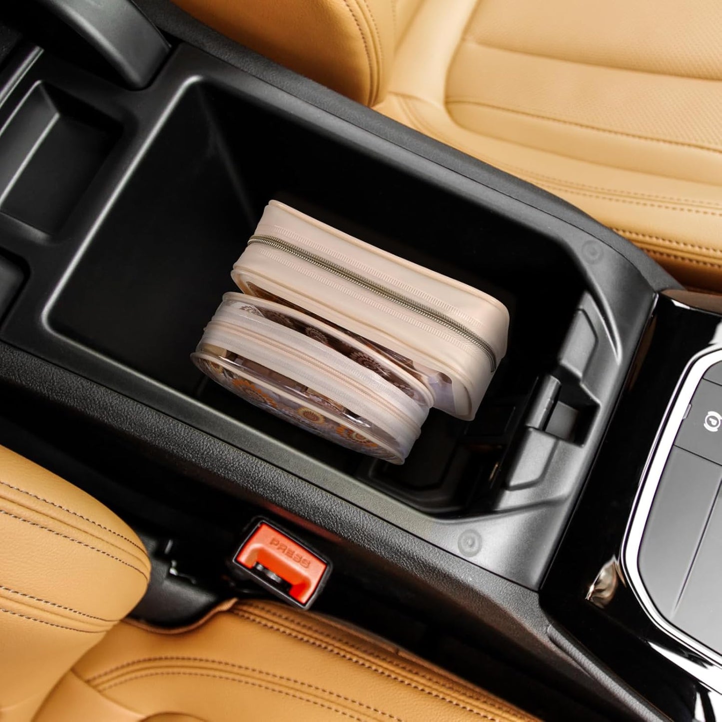 PACKISM TSA Approved Toiletry Bag - Upgrade Color-Edged Clear Makeup Bags, Clear Toiletry Bags For Traveling Fits Various Storage Needs