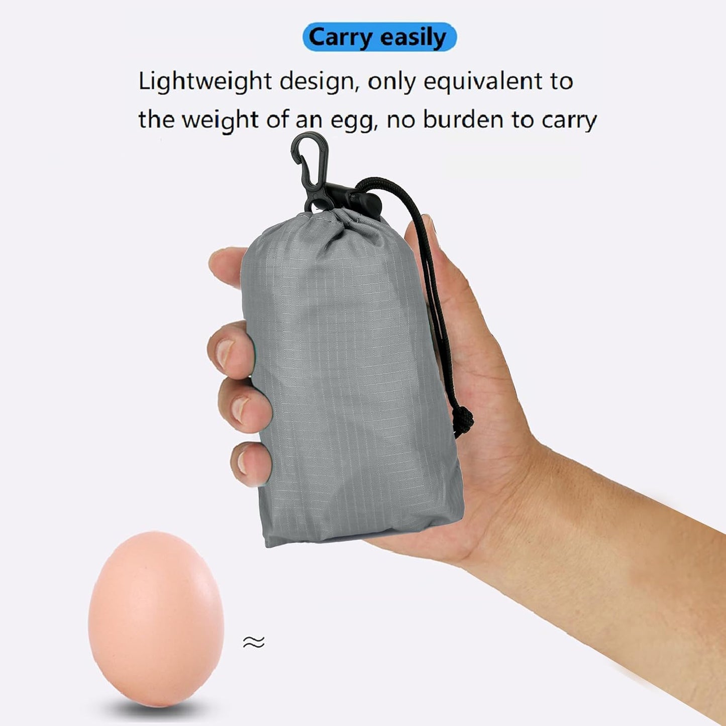 16L Hiking Daypack Lightweight Foldable Travel Backpack Water Repellent Camping Outdoor Packable Easy Carry-on Bag (Gray)