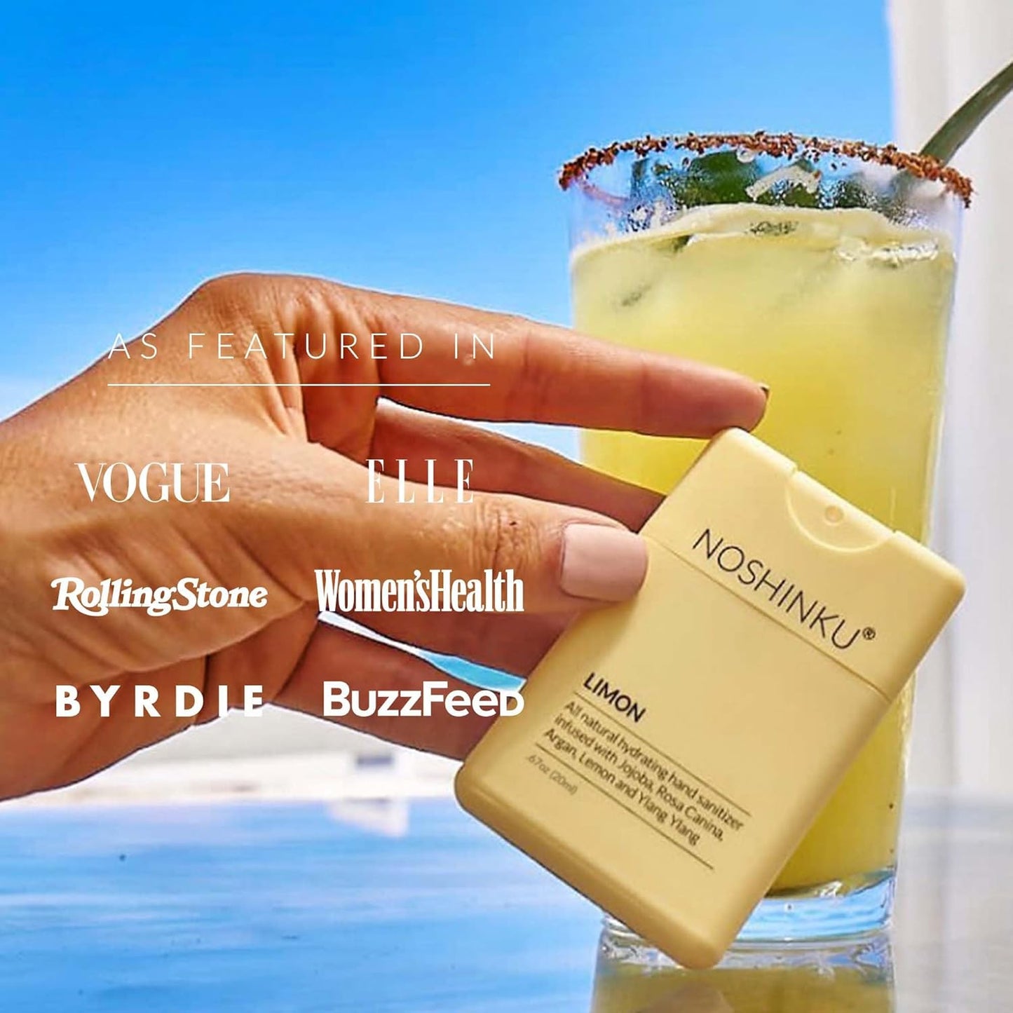 Noshinku - Refillable Hand Sanitizer Discovery Deux 3-Pack, Travel Size Spray, Hydrating Botanical Oils, Natural Ingredients, All Natural Fragrances, Sugarcane Derived Alcohol, No Parabens, No Dyes