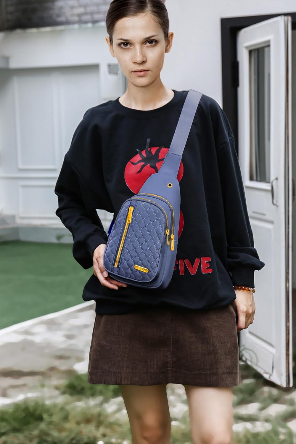 Small Sling Bag For Women Men Casual Crossbody Sling Backpack