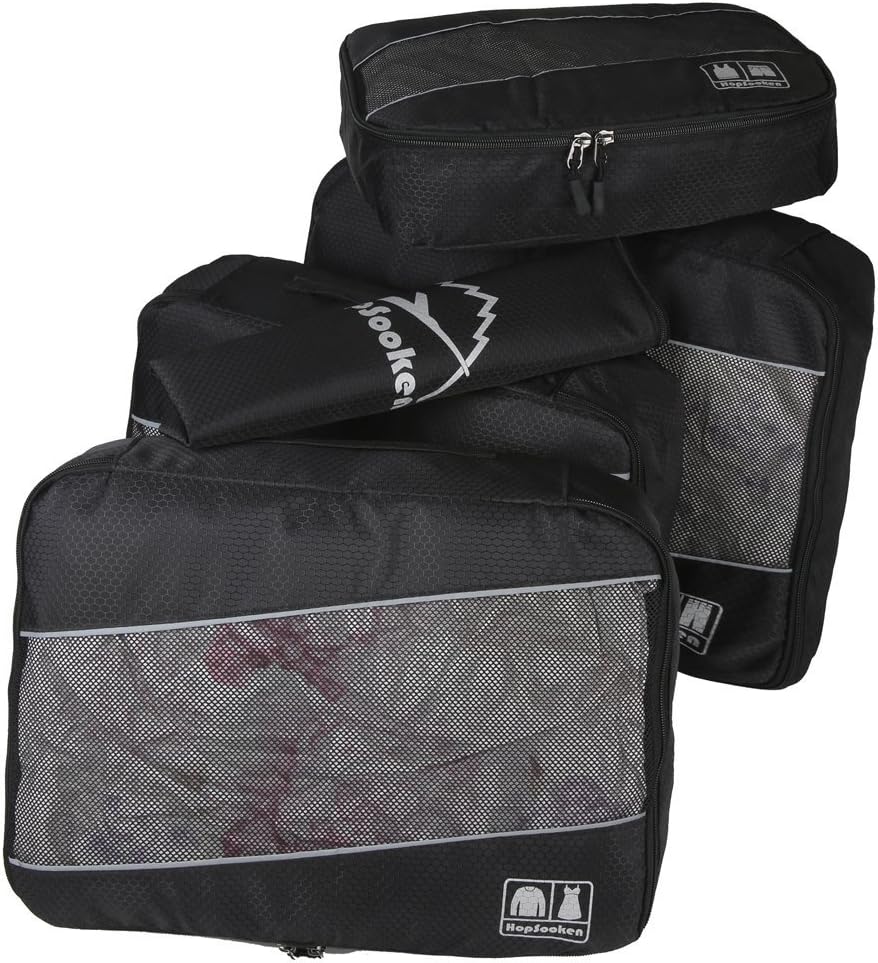 5 Set Packing Cubes for Travel Large Suitcase Luggage Organizer Bags Travel Accessories Vacation 4 Cubes 1 Laundry Pouch Bag