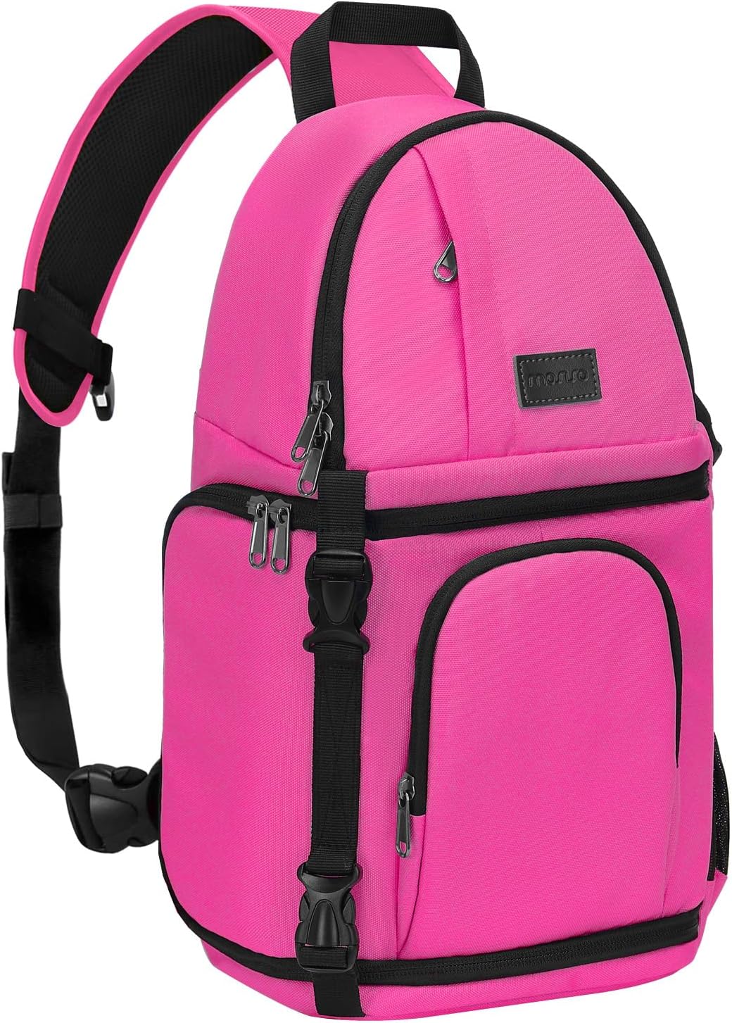 MOSISO Camera Sling Bag, DSLR/SLR/Mirrorless Camera Backpack Case Shockproof Photography Backpack with Tripod Holder & Removable Modular Inserts Compatible with Canon/Nikon/Sony/Fuji