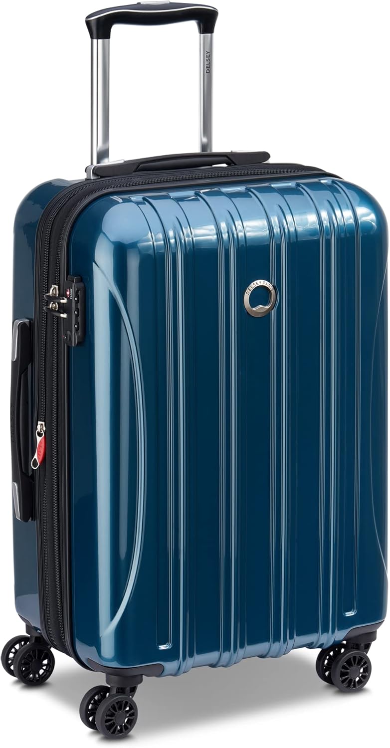 DELSEY PARIS Helium Aero Hardside Expandable Luggage with Spinner Wheels, Teal, 2-Piece Set (21/24)
