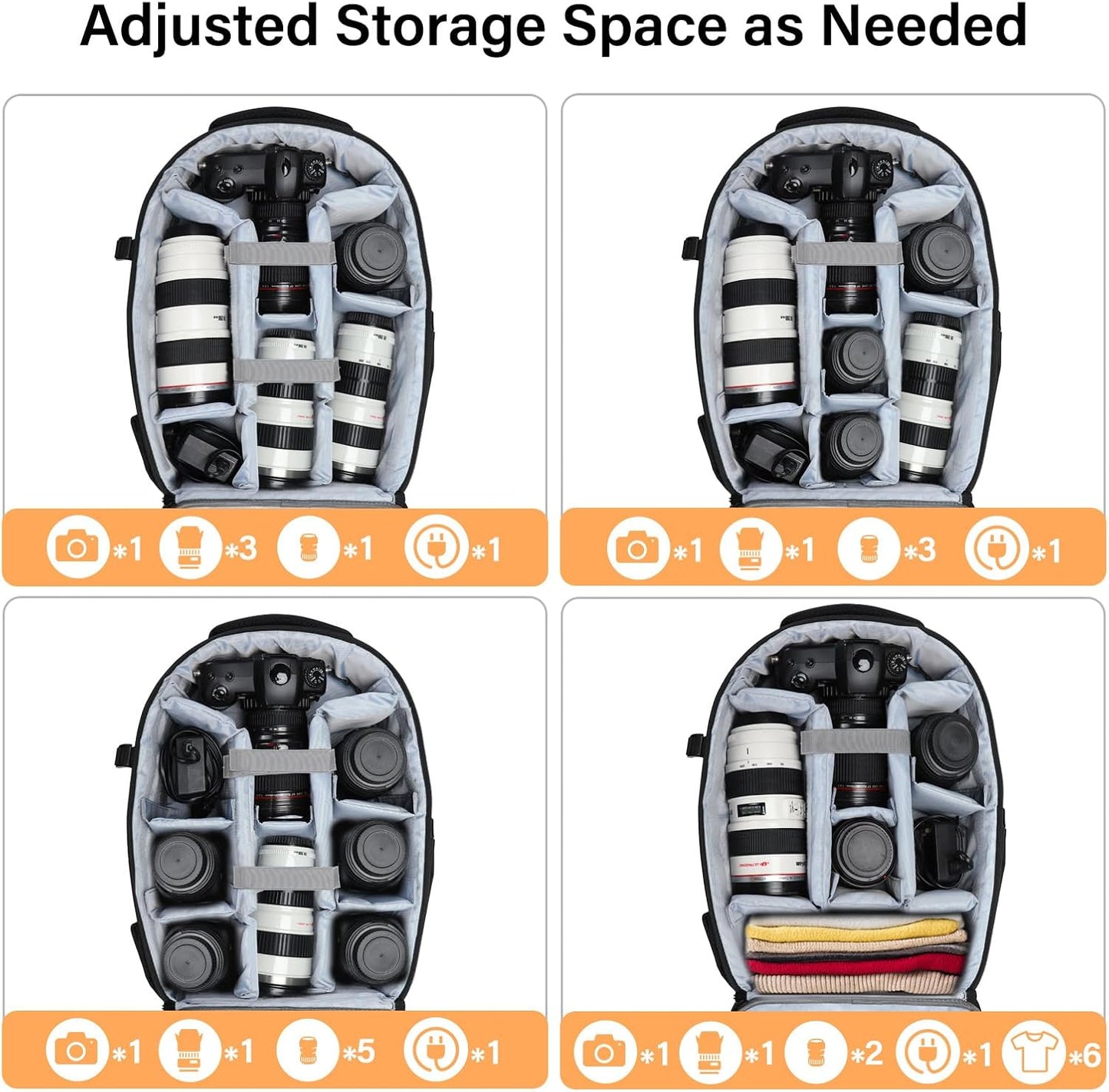 MOSISO Camera Backpack, DSLR/SLR/Mirrorless Photography Camera Bag Waterproof Artistic Geometric Hardshell Case with Tripod Holder&15-16 inch Laptop Compartment for Canon/Nikon/Sony, Black