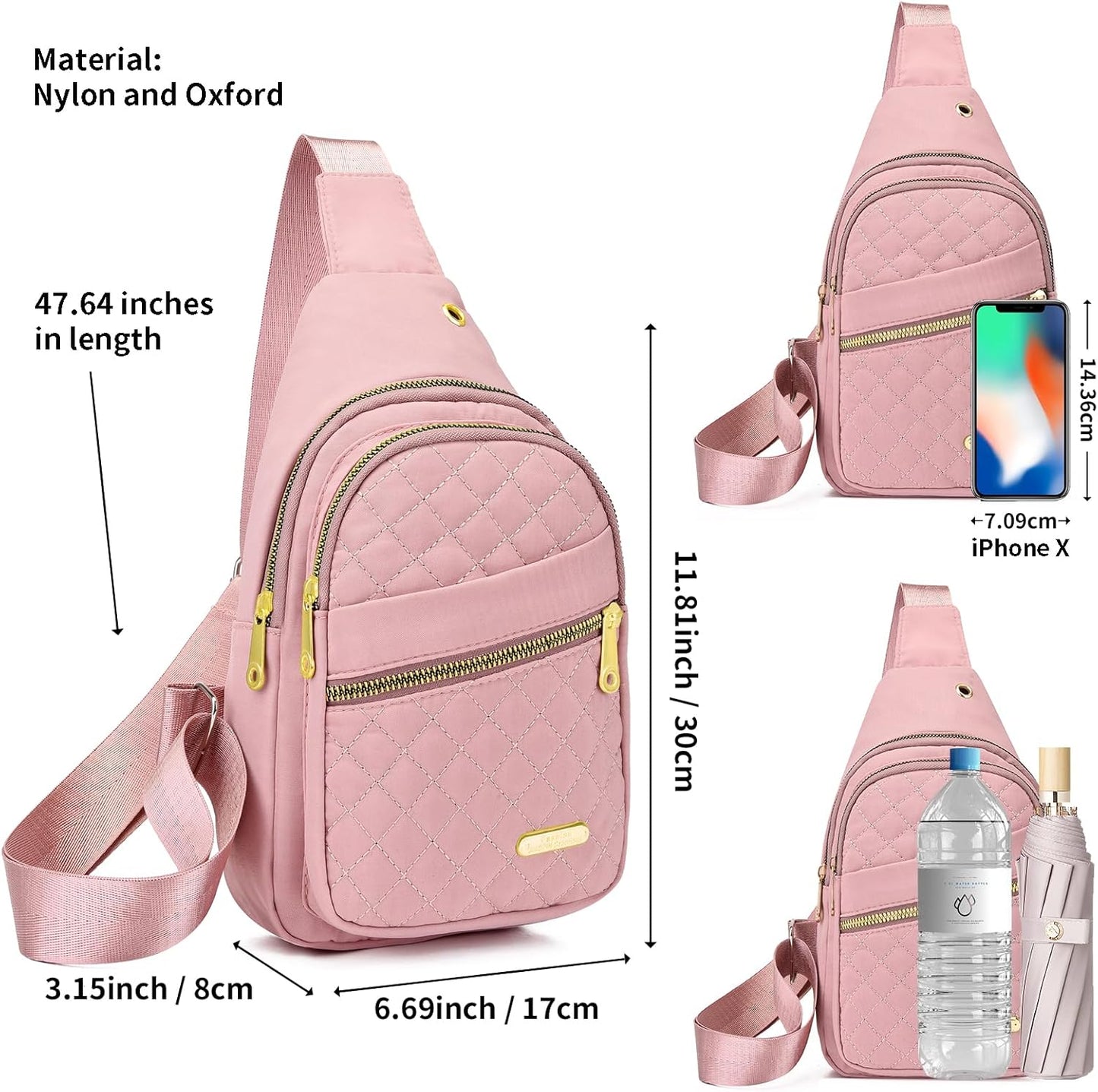 Small Sling Bag For Women Men Casual Crossbody Sling Backpack