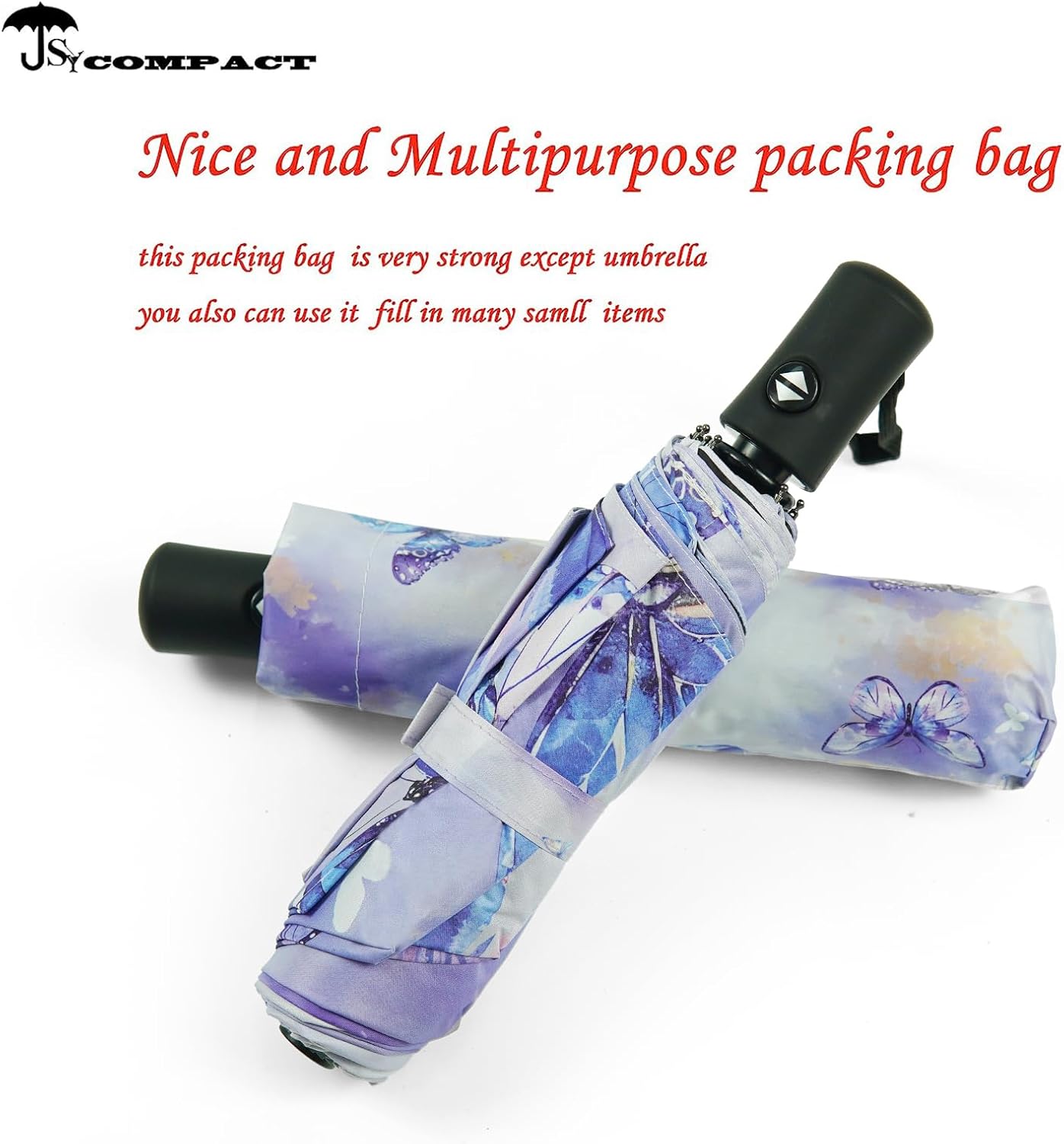 SY COMPACT Travel Umbrella Windproof Automatic Umbrellas Small Compact UV Sun Protection Factory Outlet Umbrella