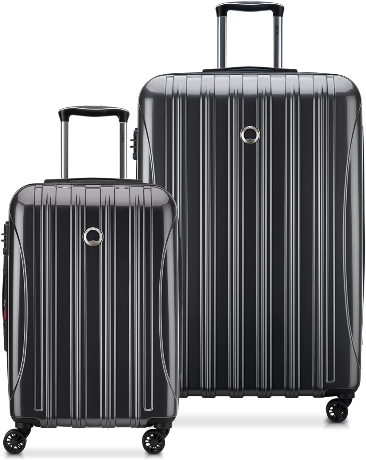 DELSEY PARIS Helium Aero Hardside Expandable Luggage with Spinner Wheels, Titanium, 2-Piece Set (21/28)